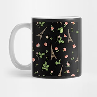 Paris Eiffel Tower French Roses Mug